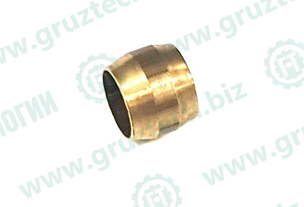Муфта трубки d.8 латунная