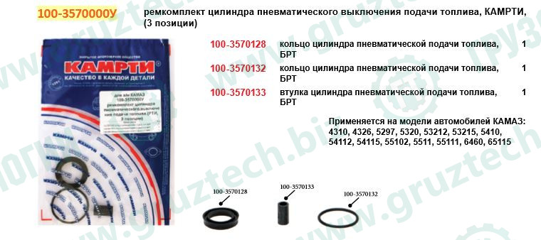 Рк цил.включения подачи топл.3поз.КАМРТИ