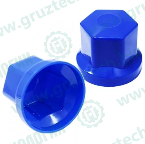 Колпак гайки колеса М32 пластик синий