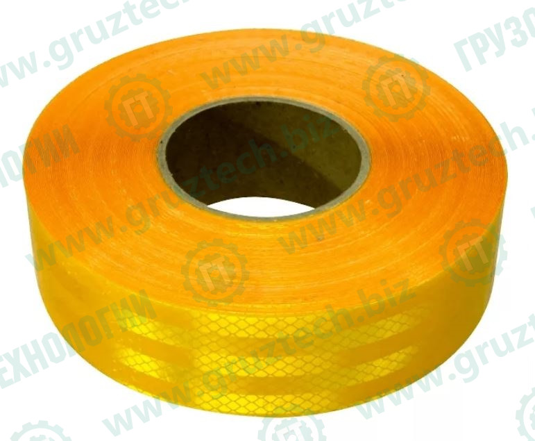 Лента светоотражающая 50мм*47м желтая