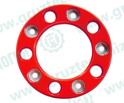 Колпак колеса переднего 22,5 красный евродиск ободок с/о