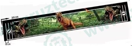 Брызговик длинномер 320*2050 "Динозавр"