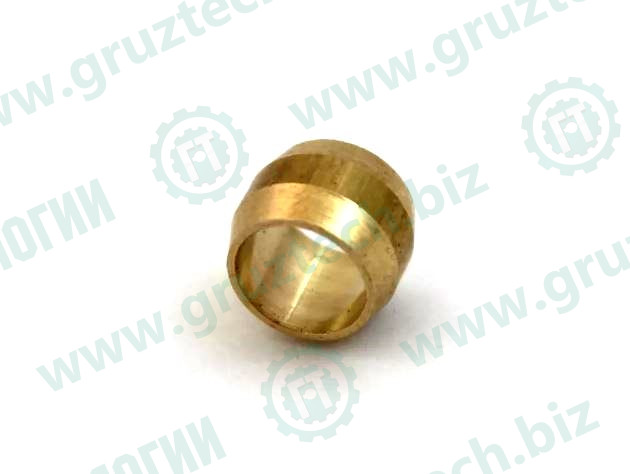 Муфта трубки d.6 латунная