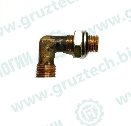 Угольник М16*М18 краны тормозные в сб.