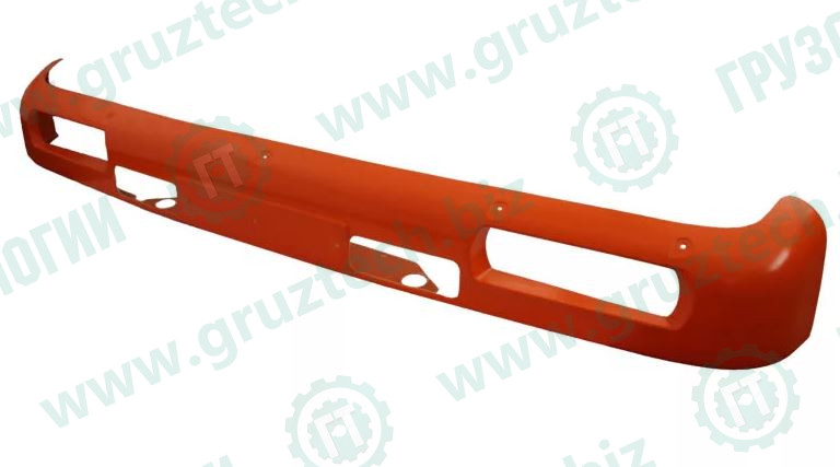 Спойлер на бампер нижний оранжевый