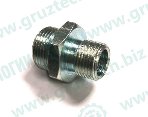 Штуцер М18*1,5*М22*1,5 клапана ускорительного короткий