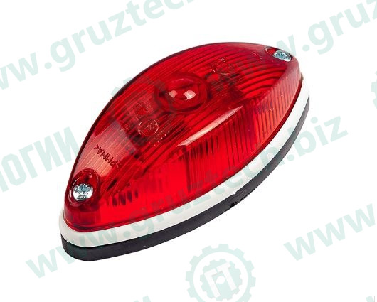 Фонарь контурный 1LED овал красный