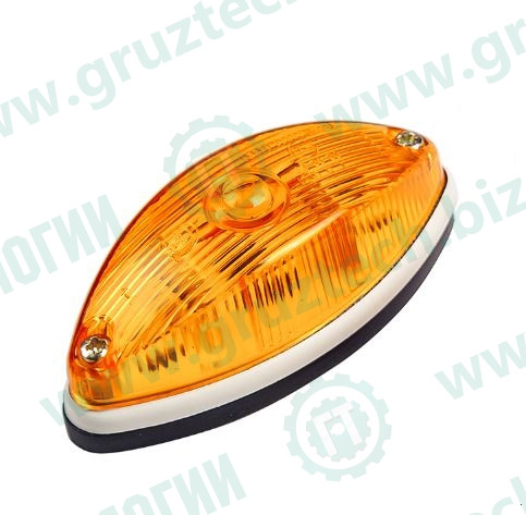 Фонарь контурный 1LED овал оранжевый