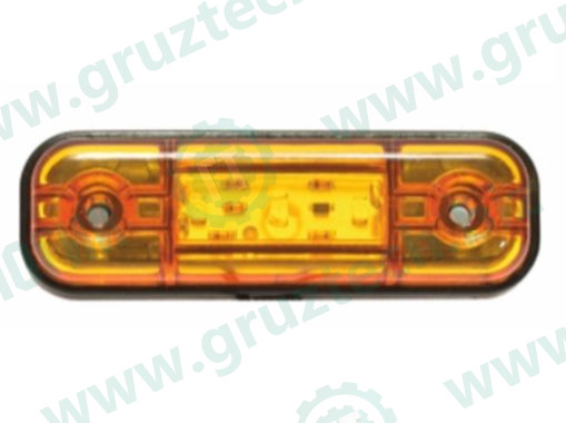 Фонарь контурный 3LED овал оранжевый