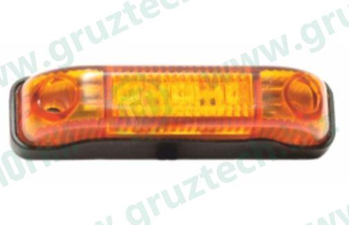 Фонарь контурный 3LED овал оранжевый