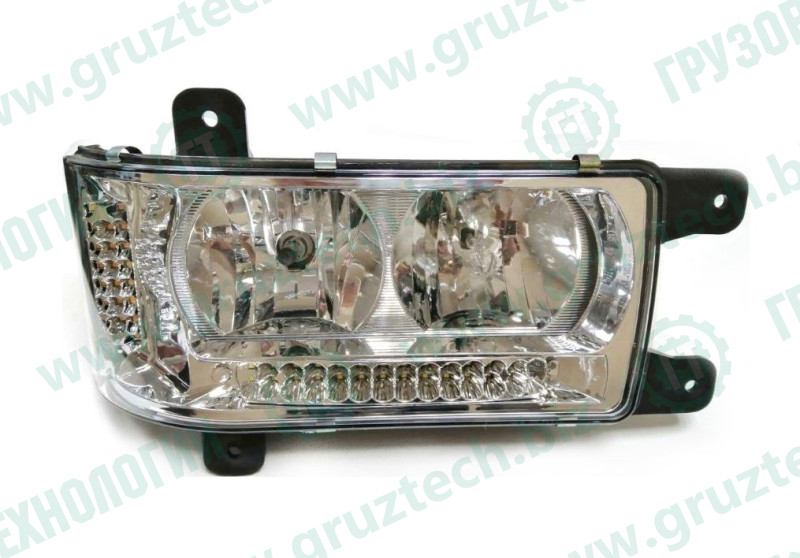 Фара пер.лев.ЕВРО-3 LED дхо+поворот