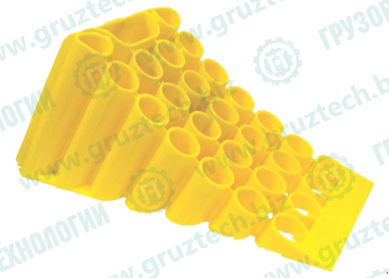 Упор колеса противоотк.полим.желт.