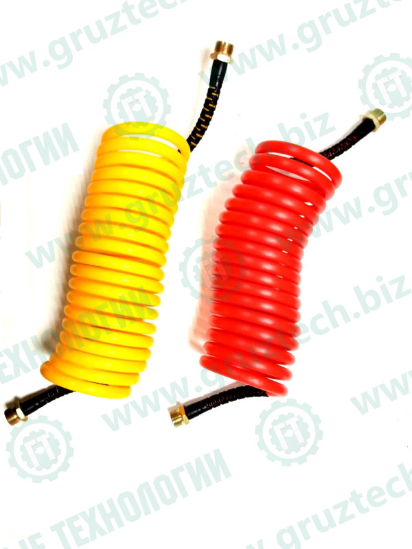 Шланг воздушный желтый+красный 5,5м М22 полиамид