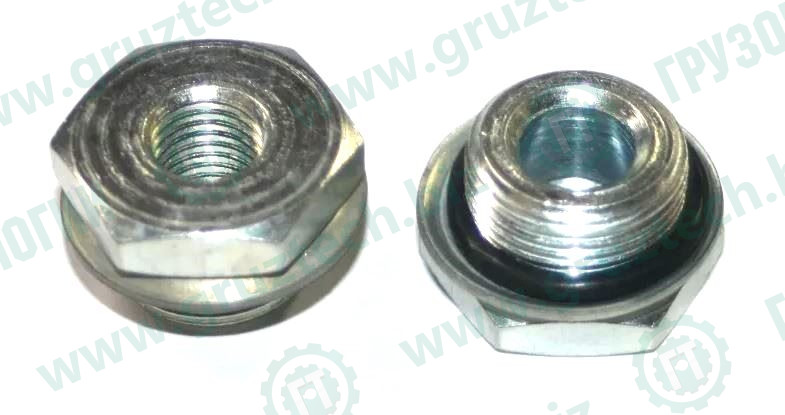 Штуцер М22*Н12 ресивера с дыркой в сб.