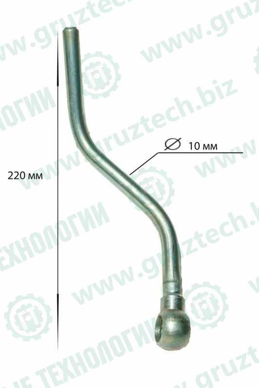 Трубка компрессора сталь кривая 220мм ЕВРО