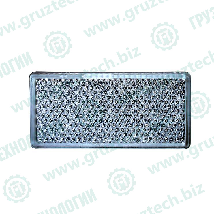 Катафот прямоугольный белый 95*45 скотч