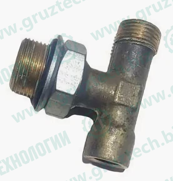 Тройник М18*1,5*М22*1,5*М12в ресивера под датчик в сб.