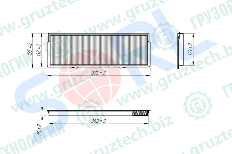 LA502 - Фильтр воздушный салона SCANIA SORL