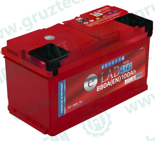 АКБ 12в/100Ач 880А(EN) п/п ELAB EFB