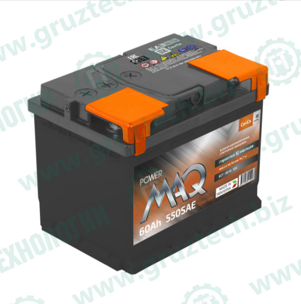 АКБ 12в/60Ач 500А(EN) п/п powerMAQ