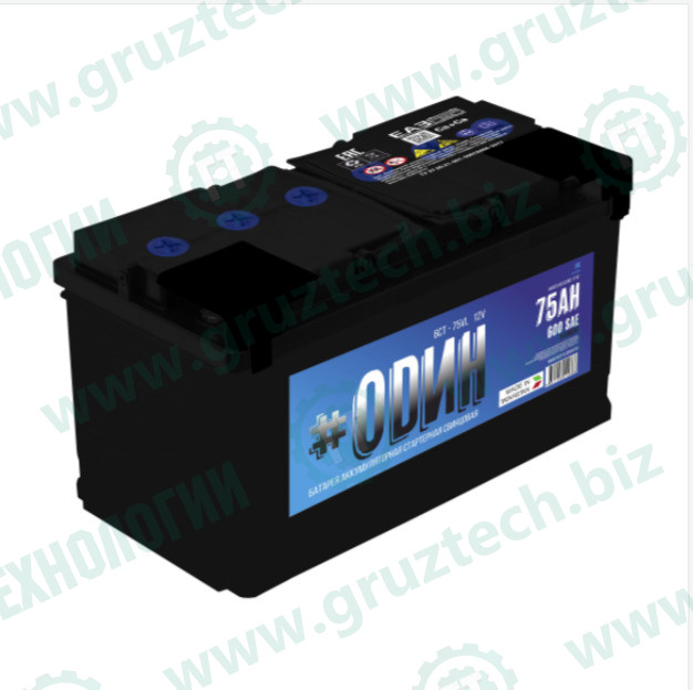 АКБ 12в/75Ач 540А(EN) п/п #ОDИН
