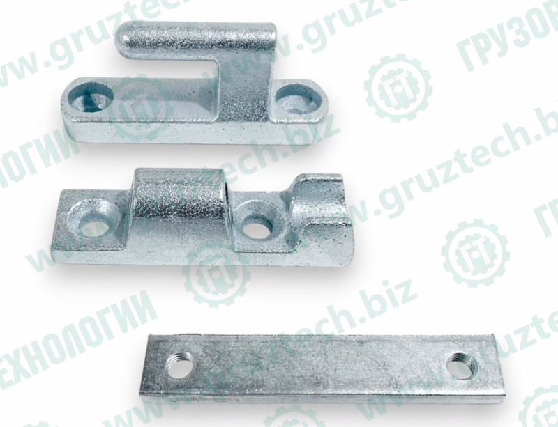 Петля борта 90мм оцинкованная в сборе с планкой на Al борта